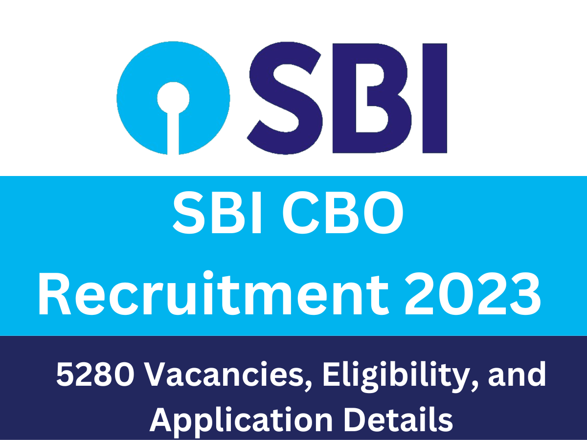 SBI CBO Recruitment 2023