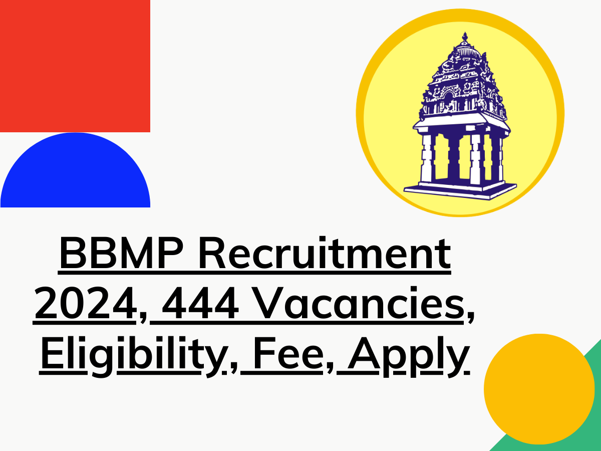 BBMP Recruitment 2024