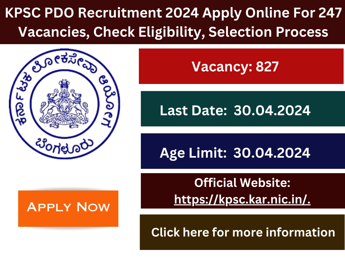 KPSC PDO Recruitment 2024