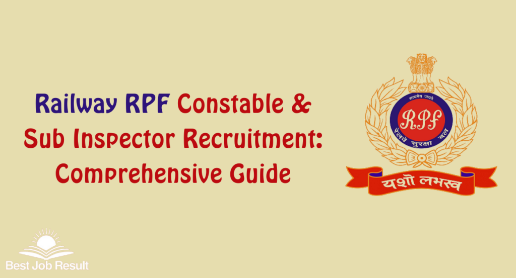 Railway RPF Constable & Sub Inspector Recruitment: Comprehensive Guide